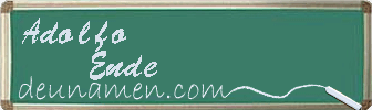 Adolfo Ende Visitenkarte